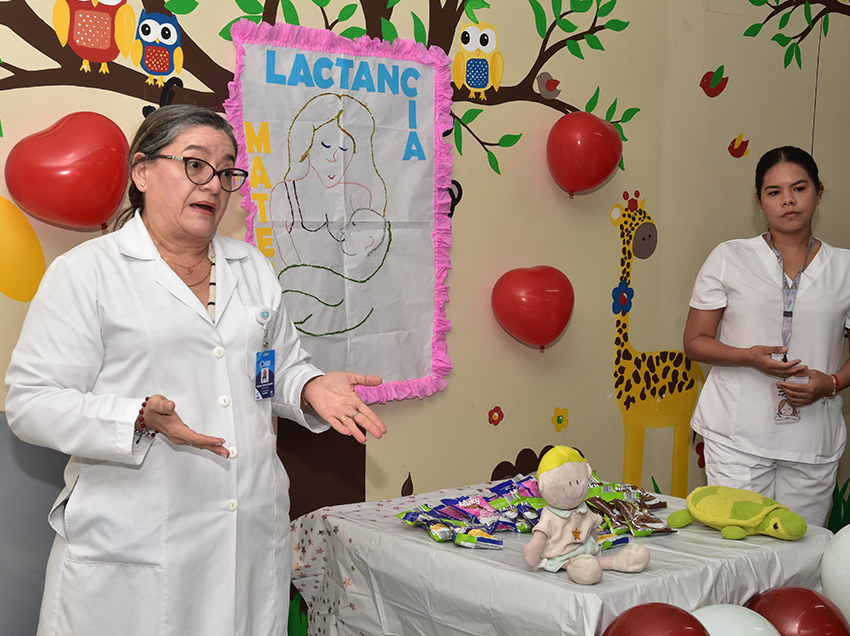 Día Mundial de Protección de la Lactancia Materna se celebró en el Hospital Bicentenario