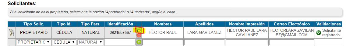 solicitante