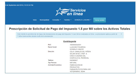 solicitud preescripcion
