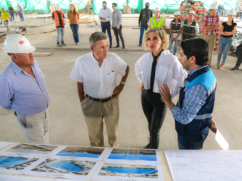 Construcción de mercado de Vergeles tiene avance del 60%