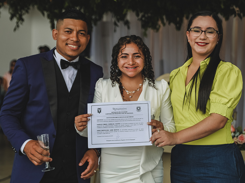 Parque Samanes fue el escenario del mayor matrimonio colectivo realizado hasta el momento en Guayaquil