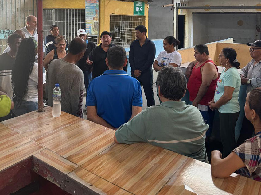 Comerciantes de Mercado Guasmo Norte serán ubicados en un sitio provisional
